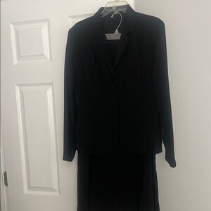 Classic Black Blazer and Skirt Set